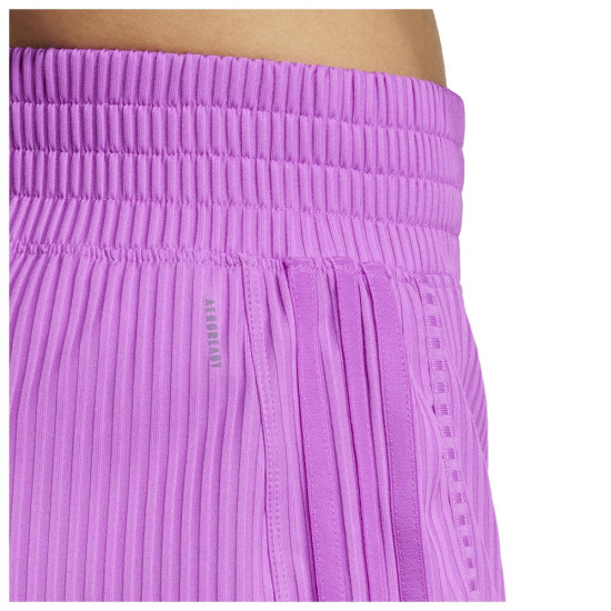 Adidas Γυναικείο σορτς Pacer Rib High-Rise Tonal 3-Stripes Shorts